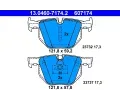 ATE Sada brzdovch destiek ‐ AT 607174