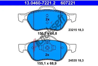 ATE Sada brzdovch destiek AT 24535, AT 607221