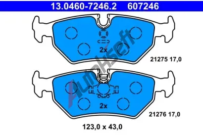 ATE Sada brzdovch destiek AT 21276, AT 607246