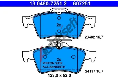 ATE Sada brzdovch destiek AT 24137, AT 607251
