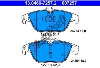 ATE Sada brzdovch destiek AT 24254, AT 607257