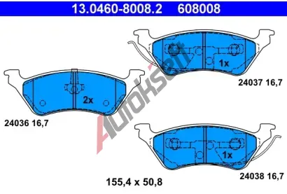 ATE Sada brzdovch destiek AT 24036, AT 608008