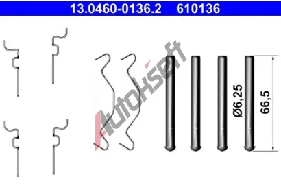 ATE Sada psluenstv - obloen kotouov brzdy AT 610136, 13.0460-0136.2