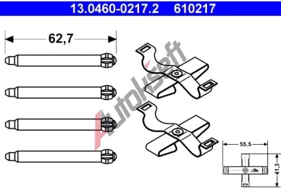 ATE Sada psluenstv - obloen kotouov brzdy AT 610217, 13.0460-0217.2