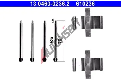 ATE Sada psluenstv obloen kotouov brzdy AT 610236, 13.0460-0236.2
