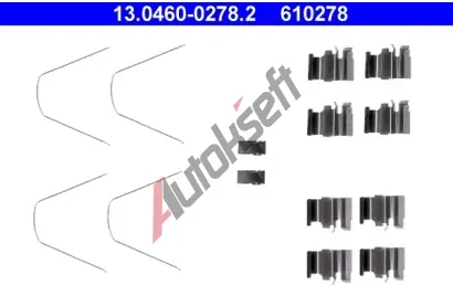 ATE Sada psluenstv - obloen kotouov brzdy AT 610278, 13.0460-0278.2