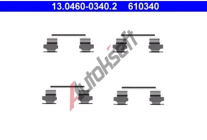 ATE Sada psluenstv - obloen kotouov brzdy AT 610340, 13.0460-0340.2