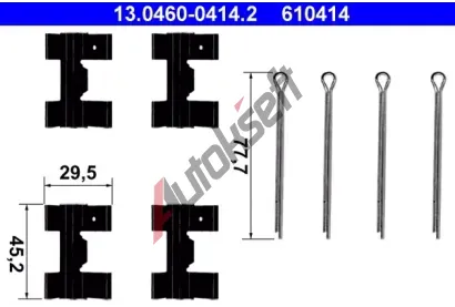 ATE Sada psluenstv - obloen kotouov brzdy AT 610414, 13.0460-0414.2