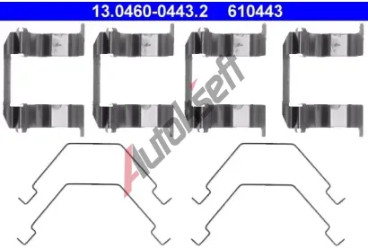 ATE Sada psluenstv - obloen kotouov brzdy AT 610443, 13.0460-0443.2