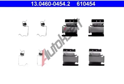 ATE Sada psluenstv - obloen kotouov brzdy AT 610454, 13.0460-0454.2