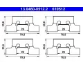 Sada psluenstv obloen kotouov brzdy ATE ‐ AT 610512