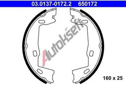 ATE Sada brzdovch elist - parkovac brzda AT 650172, 03.0137-0172.2