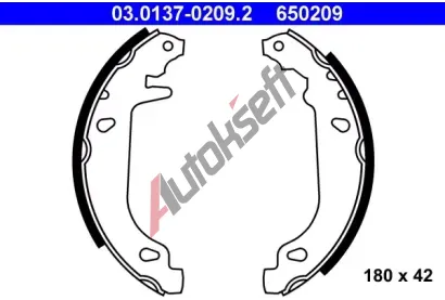 ATE Sada brzdovch elist AT 650209, 03.0137-0209.2