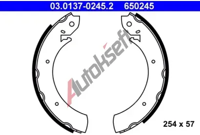 ATE Sada brzdovch elist AT 650245, 03.0137-0245.2