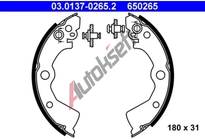 ATE Sada brzdovch elist AT 650265, 03.0137-0265.2