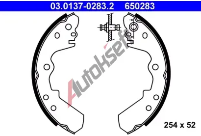 ATE Sada brzdovch elist AT 650283, 03.0137-0283.2