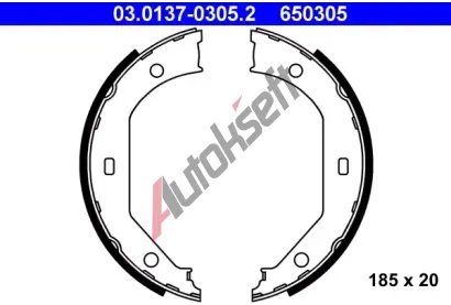 ATE Sada brzdovch elist - parkovac brzda AT 650305, 03.0137-0305.2