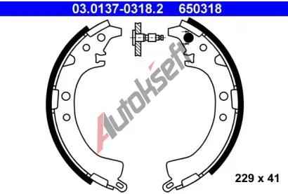 ATE Sada brzdovch elist AT 650318, 03.0137-0318.2