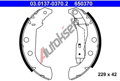 ATE Sada brzdovch elist AT 650370, 03.0137-0370.2