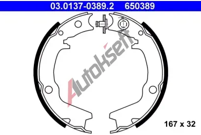 ATE Sada brzdovch elist - parkovac brzda AT 650389, 03.0137-0389.2