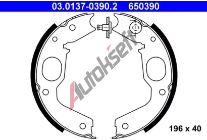 ATE Sada brzdovch elist - parkovac brzda AT 650390, 03.0137-0390.2