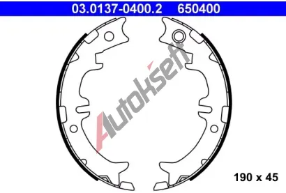 ATE Sada brzdovch elist - parkovac brzda AT 650400, 03.0137-0400.2