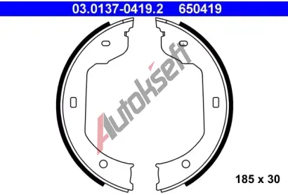 ATE Sada brzdovch elist - parkovac brzda AT 650419, 03.0137-0419.2