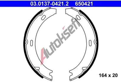 ATE Sada brzdovch elist - parkovac brzda AT 650421, 03.0137-0421.2