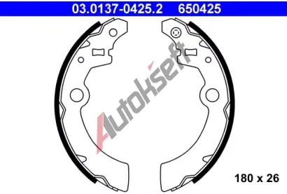 ATE Sada brzdovch elist AT 650425, 03.0137-0425.2
