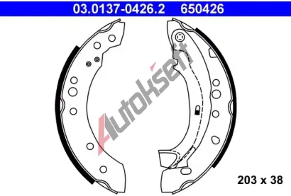 ATE Sada brzdovch elist AT 650426, 03.0137-0426.2