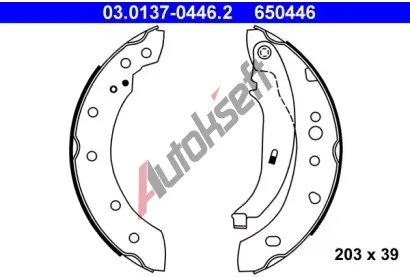 ATE Sada brzdovch elist AT 650446, 03.0137-0446.2
