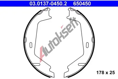 ATE Sada brzdovch elist - parkovac brzda AT 650450, 03.0137-0450.2