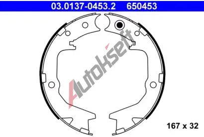 ATE Sada brzdovch elist - parkovac brzda AT 650453, 03.0137-0453.2