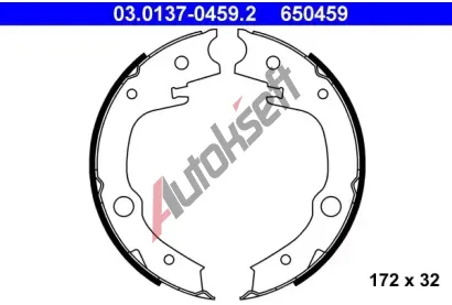 ATE Sada brzdovch elist - parkovac brzda AT 650459, 03.0137-0459.2