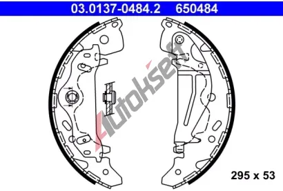 ATE Sada brzdovch elist AT 650484, 03.0137-0484.2