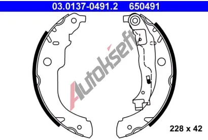 ATE Sada brzdovch elist AT 650491, 03.0137-0491.2