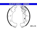 Sada brzdovch elist ATE ‐ AT 650520