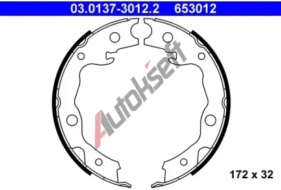 ATE Sada brzdovch elist - parkovac brzda AT 653012, 03.0137-3012.2