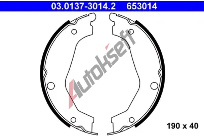 ATE Sada brzdovch elist - parkovac brzda AT 653014, 03.0137-3014.2