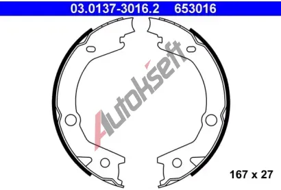 ATE Sada brzdovch elist - parkovac brzda AT 653016, 03.0137-3016.2