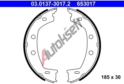 ATE Sada brzdovch elist - parkovac brzda AT 653017, 03.0137-3017.2