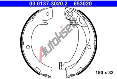 ATE Sada brzdovch elist - parkovac brzda AT 653020, 03.0137-3020.2