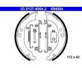 Sada brzdovch elist parkovac brzdy ATE ‐ AT 654004