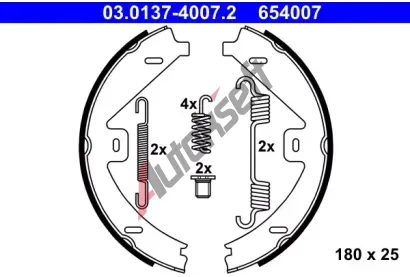 ATE Sada brzdovch elist - parkovac brzda AT 654007, 03.0137-4007.2