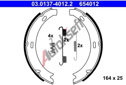 ATE Sada brzdovch elist - parkovac brzda AT 654012, 03.0137-4012.2