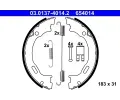 Sada brzdovch elist parkovac brzdy ATE ‐ AT 654014
