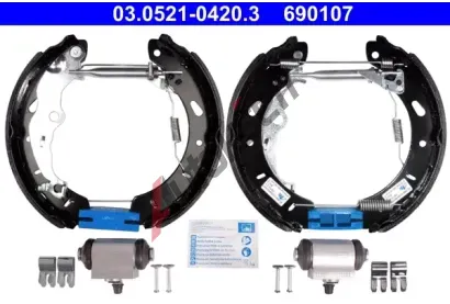 ATE Sada brzdových čelistí Original ATE TopKit AT 690107, 03.0521-0420.3 ATE Sada brzdových čelistí Original ATE TopKit AT 690107, 03.0521-0420.3