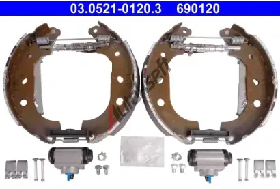 ATE Sada brzdových čelistí Original ATE TopKit AT 690120, 03.0521-0120.3 ATE Sada brzdových čelistí Original ATE TopKit AT 690120, 03.0521-0120.3