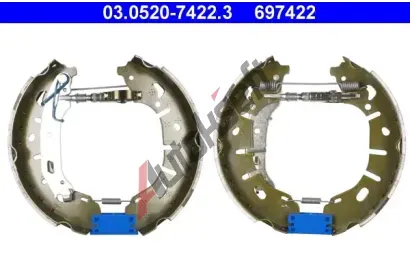 ATE Sada brzdových čelistí Original ATE TopKit AT 697422, 03.0520-7422.3 ATE Sada brzdových čelistí Original ATE TopKit AT 697422, 03.0520-7422.3
