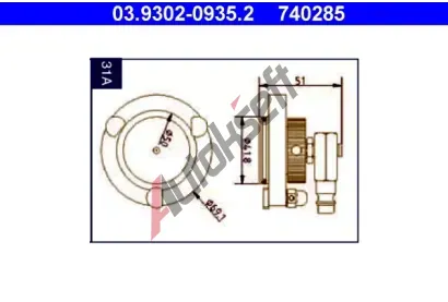 ATE Odsávač AT 740285, 03.9302-0935.2 ATE Odsávač AT 740285, 03.9302-0935.2
